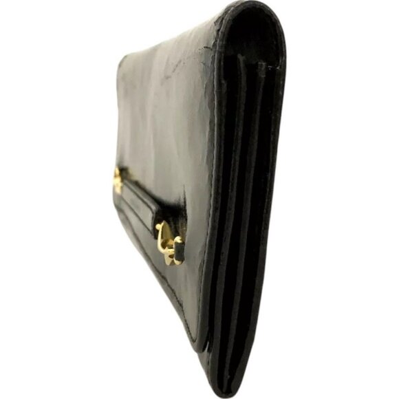 022130BS (L1) Celine Wallet Long Patent Black Leather - Picture 3 of 10